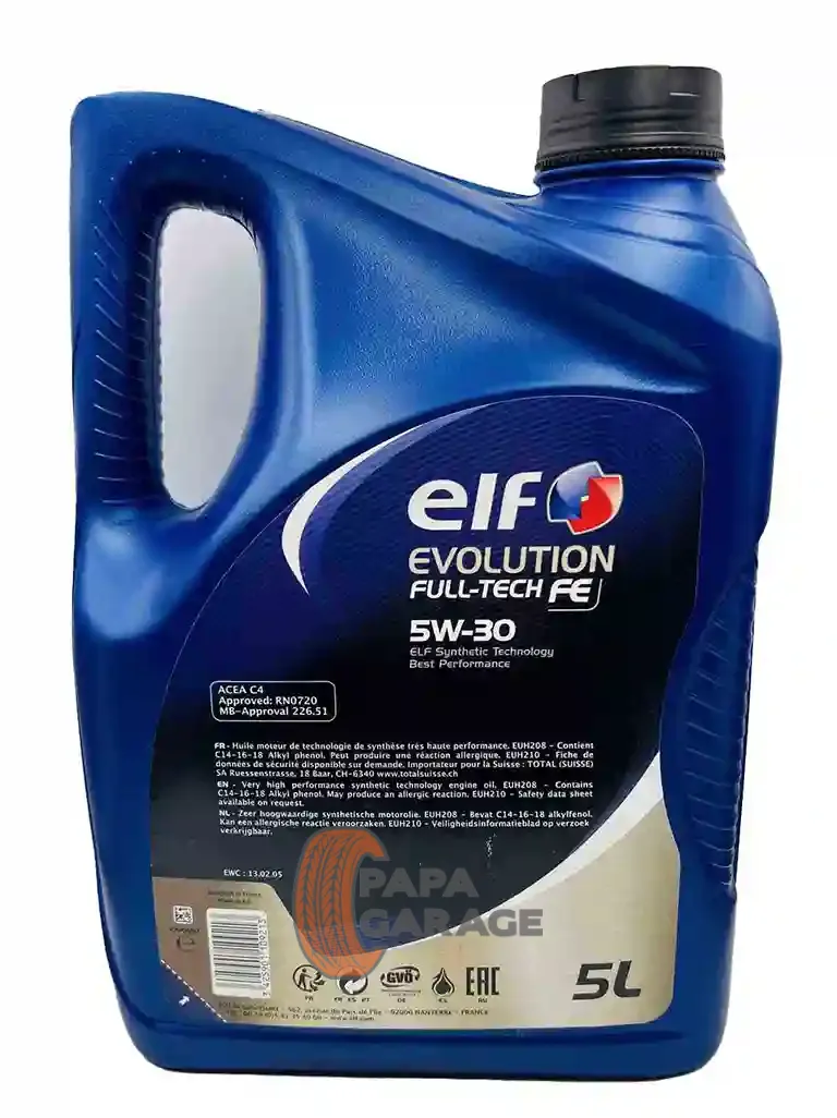 ELF 5W-30 Evolution Full-Tech FE, 5 Litres